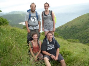 Bei unserer Wanderung mit Jan Carl, Theresa und Mirjam